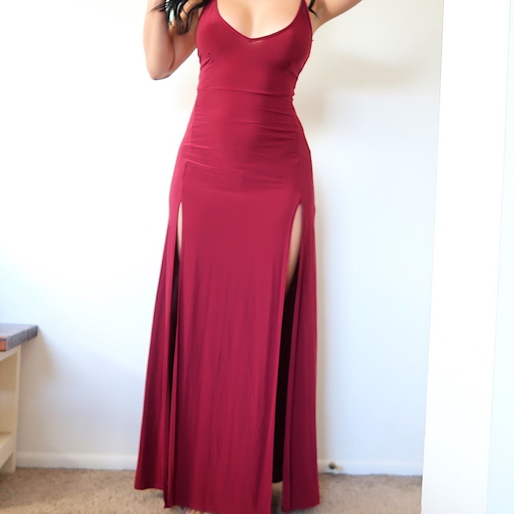 Dark red Maxi dress